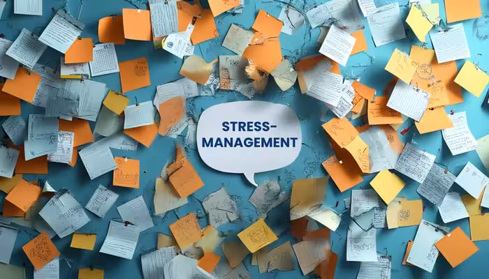Stressmanagement Post-Its