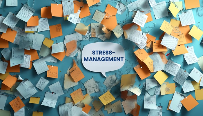 Stressmanagement Post-Its